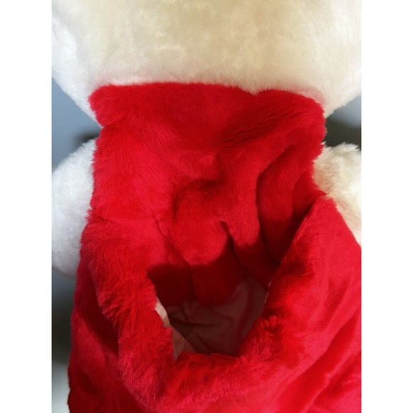 Vintage Rennoc Plush White Cream Teddy Bear Christmas Stocking Hang N Stuff Rare - Picture 10 of 16